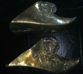 Antique 1800’s Brass Spanish Conquistador Stirrup Shoes Rare Horse