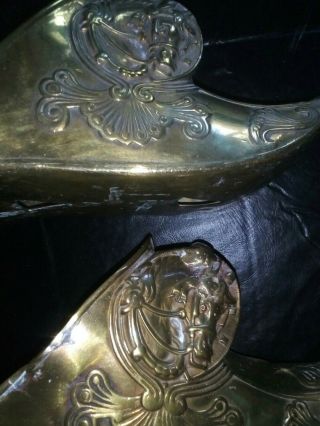 Antique 1800’s Brass Spanish Conquistador Stirrup Shoes Rare Horse 2