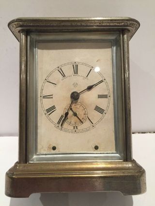 Rare Antique Ansonia Carriage Clock,  With Alarm,  Usa