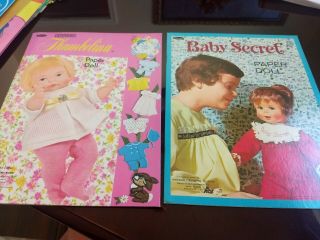 Vintage Paper Dolls Thumbelina And Baby Secret Uncut