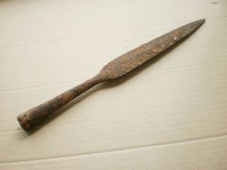 Rare Ancient Authentic Greek Scythian Iron Spear Head 4 - 5 Century Bc