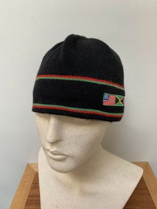 Rare Swix Wool Ski Hat Beanie USA NORWAY JAMAICA CANADA Flags,  Made in Canada 3