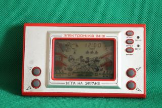 Vintage Soviet Elektronika Im - 02 Game Watch Mickey Mouse - Rare 198x Years