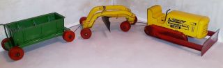 RARE Vintage MINNITOYS CONSTRUCTION CONTRACTOR ' S SET 2
