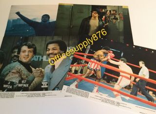 Sylvester Stallone 8) Rocky Color 8x10 Lobby Cards Rare Talia Shire,  Meredith