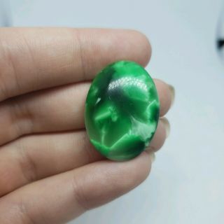 Rare Bright Emerald Green Victoria Imori Stone Gemstone Cabochon For Jewelry