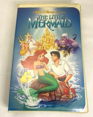 Disney The Little Mermaid 1989 Vhs Rare Banned Cover Art Black Diamond Classics