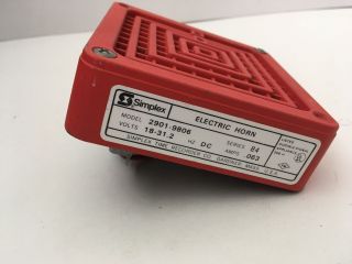 Vintage Rare Simplex 2091 - 9806 Fire Alarm Remote Horn 2
