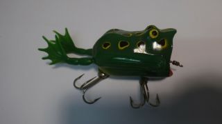Vintage Fishing Lure Mechanical Frog With Moving Legs L@@k