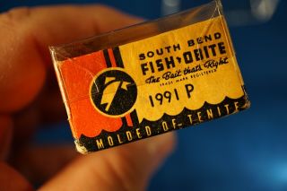 VINTAGE SOUTH BEND FISH - OBITE MARKED NO.  1991 P 3