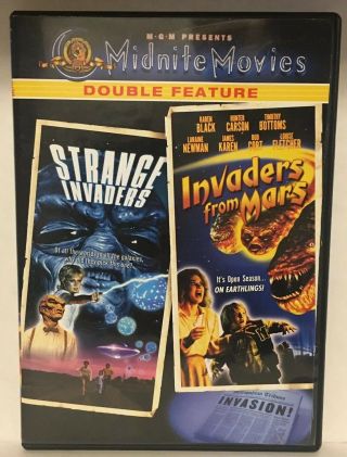Strange Invaders Invaders From Mars (dvd,  2005,  2 - Disc Set) Midnite Movies Rare