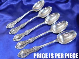 International Wild Rose Sterling Silver Large Oval Soup Spoon -