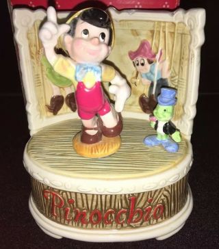Vintage Schmid Disney Pinocchio Music Box,  I 