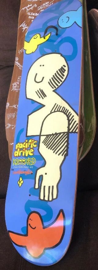 Mark Gonzales - " Pacific Drive " (25 Of 100) Krooked Skate Deck Out Of 100 Rare