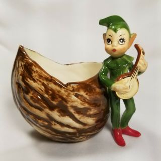 Rare Vintage Josef Originals Pixie Elf Planter Japan Land Of Make Believe Htf