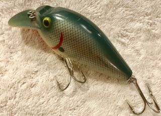 Fishing Lure Fred Arbogast Rare Pro Series Teal Shad Pug Nose Tackle Crank Bait