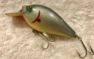 Fishing Lure Fred Arbogast Rare Pro Series Teal Shad Pug Nose Tackle Crank Bait 3