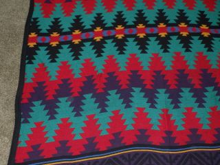 Goodwin Weavers Soft Cotton Throw Blanket Southwest / Aztec Design 61 