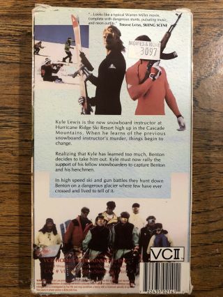 Red Snow VHS Action Ski Snowboard Video Scott Galloway Darla Slavens VCII Rare 3