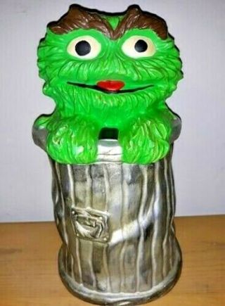 Antique Oscar The Grouch Cookie Jar 1972 Muppets Inc.  Sesame Street