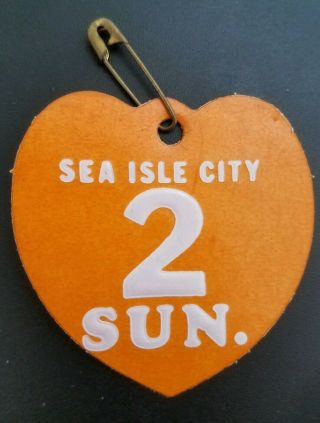 Rare Early Years Sea Isle City Nj Beach Tag