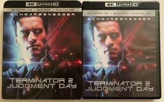 Terminator 2 Judgment Day 4k Ultra Hd Blu Ray 2 Disc,  Rare Oop Slipcover Sleeve