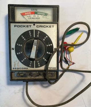 Sencore Tf40 Pocket Cricket Transistor Fet Tester