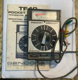 Sencore TF40 Pocket Cricket Transistor Fet Tester 3