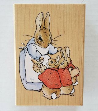 Rare Beatrix Potter Dancing Rabbits Rubber Stamp Stampendous 1998 Rr003 Htf