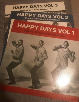 Happy Days Vol.  1 2 & 3 Vinyl Lps Rare Disco Joints
