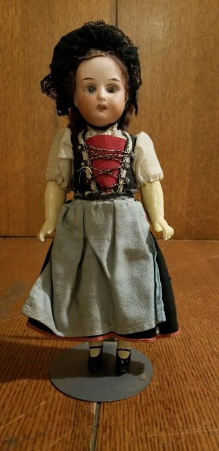 Rare Antique 9 " Heubach Köppelsdorf 250 Bisque Doll Made In Germany