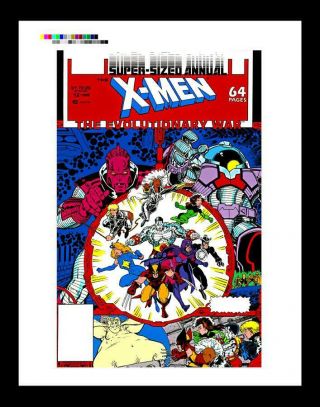 Arthur Adams X - Men Annual 12 Rare Production Art Cover