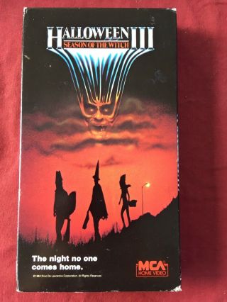 Halloween Iii Season Of The Witch Vhs Rare Mca Release,  Not A Rental