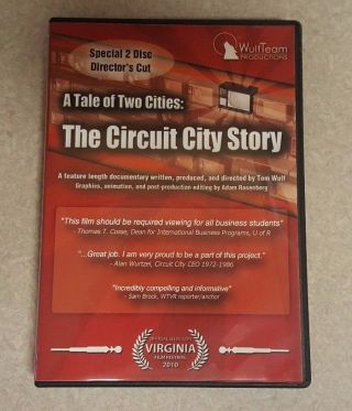 A Tale Of Two Cities: The Circuit City Story (dvd,  2011,  2 - Disc Set) Rare Oop