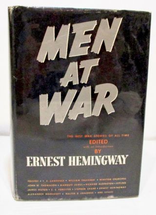 Men At War Edited By Ernest Hemingway Hcdj 1942 Rare Bramhall House Edition (a)