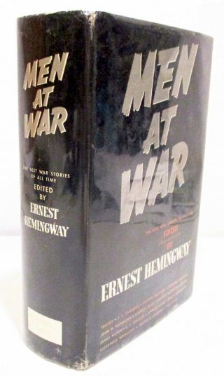 MEN AT WAR edited by ERNEST HEMINGWAY HCDJ 1942 rare Bramhall House Edition (A) 2