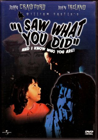 I Saw What You Did And I Know Who You Are Dvd Anchor Bay With Insert 1965 Rare