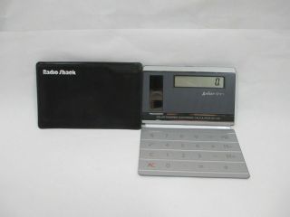 Vintage Radio Shack Solar Thin Ec - 418 Solar Powered Electronic Calculator Rare