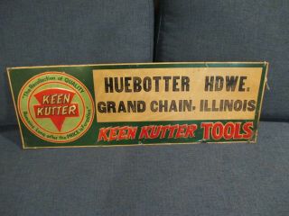 Rare Keen Kutter Tools Store Tin Sign