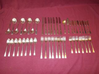 Vintage 48 Piece Wm Rogers Mfg Co.  Extra Plate Rogers Silverware