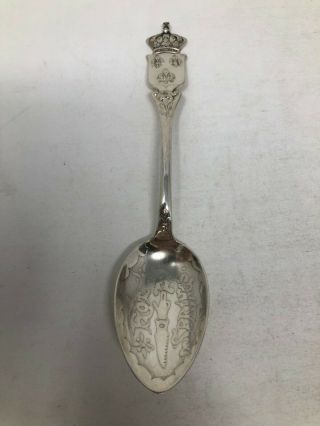 Frank Smith Sterling Silver Souvenir Spoon Hot Springs Arkansas