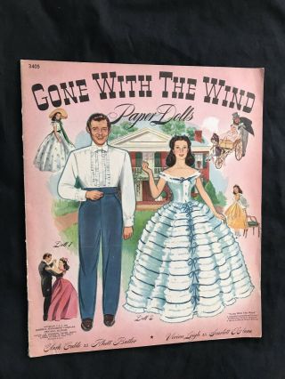 Vintage 1940 Gone With The Wind Paper Dolls - Merrill - Uncut