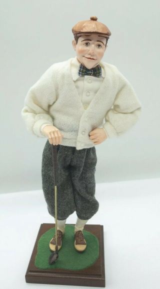Very Rare Simpich Character Doll Sam Tweed Golfer 13 " 129 1998
