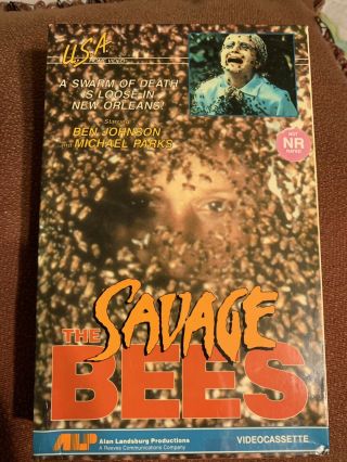 Savage Bees Extremley Rare Big Box Vhs Horror