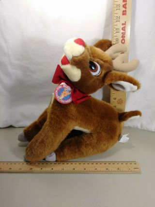 Vintage Rudolph The Red Nosed Reindeer Musical Plush 12 " Rare Nwt