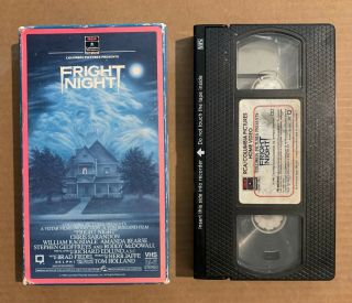 Fright Night 1985 Vhs (rare Horror Oop Cult)