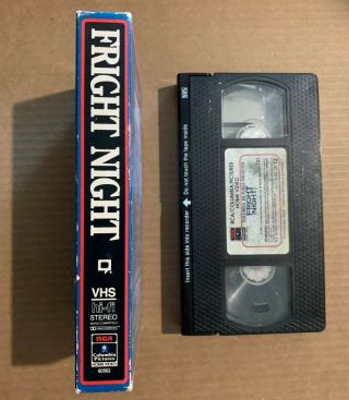 Fright Night 1985 VHS (RARE HORROR OOP CULT) 2