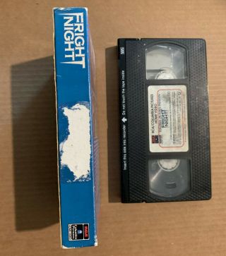 Fright Night 1985 VHS (RARE HORROR OOP CULT) 3