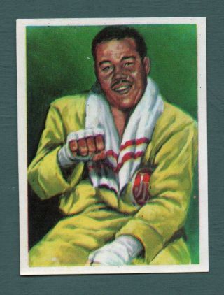 Joe Louis 1967 Rare Spanish Issue Boxing Card Ferma Inventos Y Viajes 142
