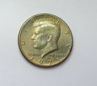 1971 Kennedy 50 Cents Exceptional Uncirculated Extra Rare This